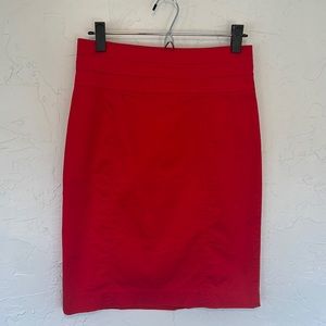 Red H&M pencil skirt